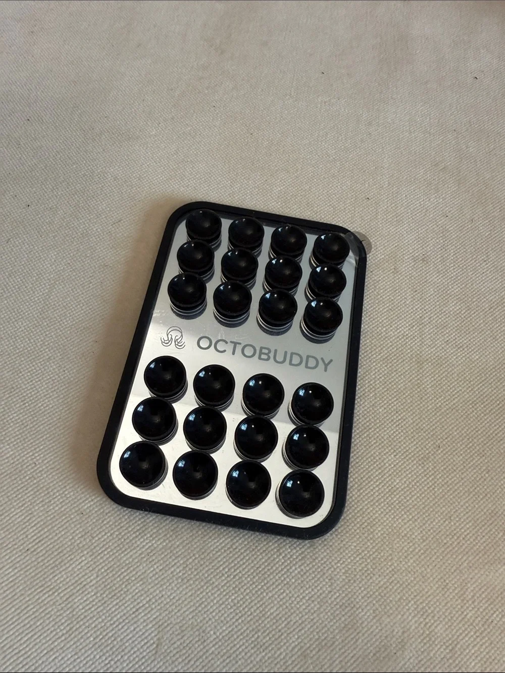 Octobuddy Black/Mirror Suction Phone Grip Mount